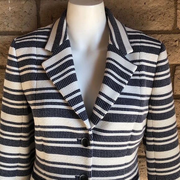 Classiques Entier Jacket Blue and White Stripes - Picture 3 of 9